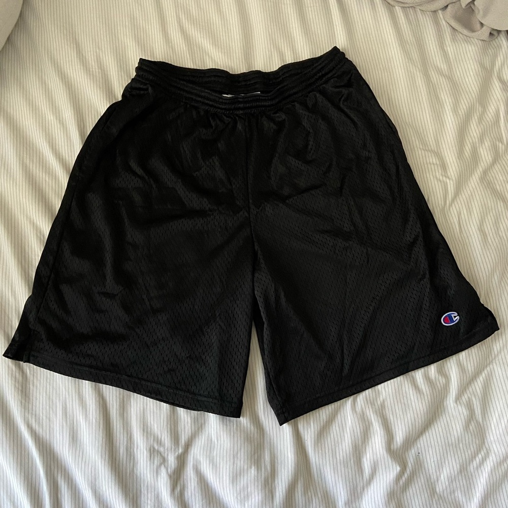 MENS CHAMPION GYM SHORTS, Black size m